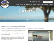 Tablet Screenshot of driftwoodmotorinn.com